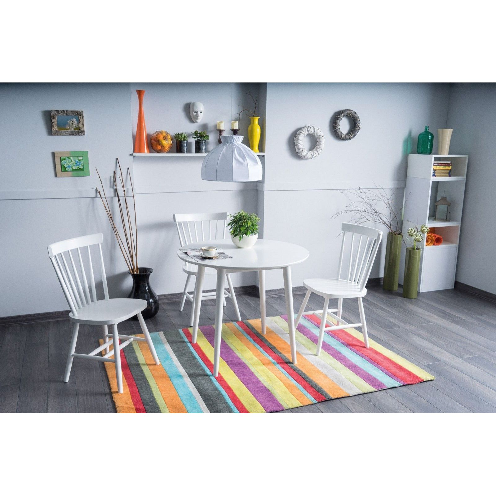 Стол обеденный Signal LARSON белый, LARSONB90