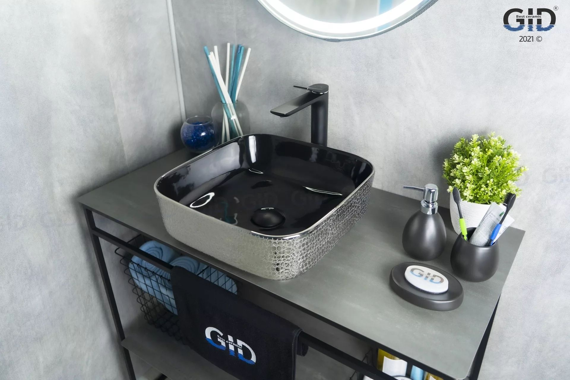 Умывальник Gid D1303H020 38.5x38.5, 53311