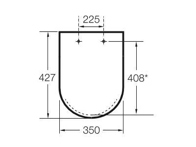 Сиденье для напольного унитаза Roca The Gap Clean Rim Soft Close, A801732004