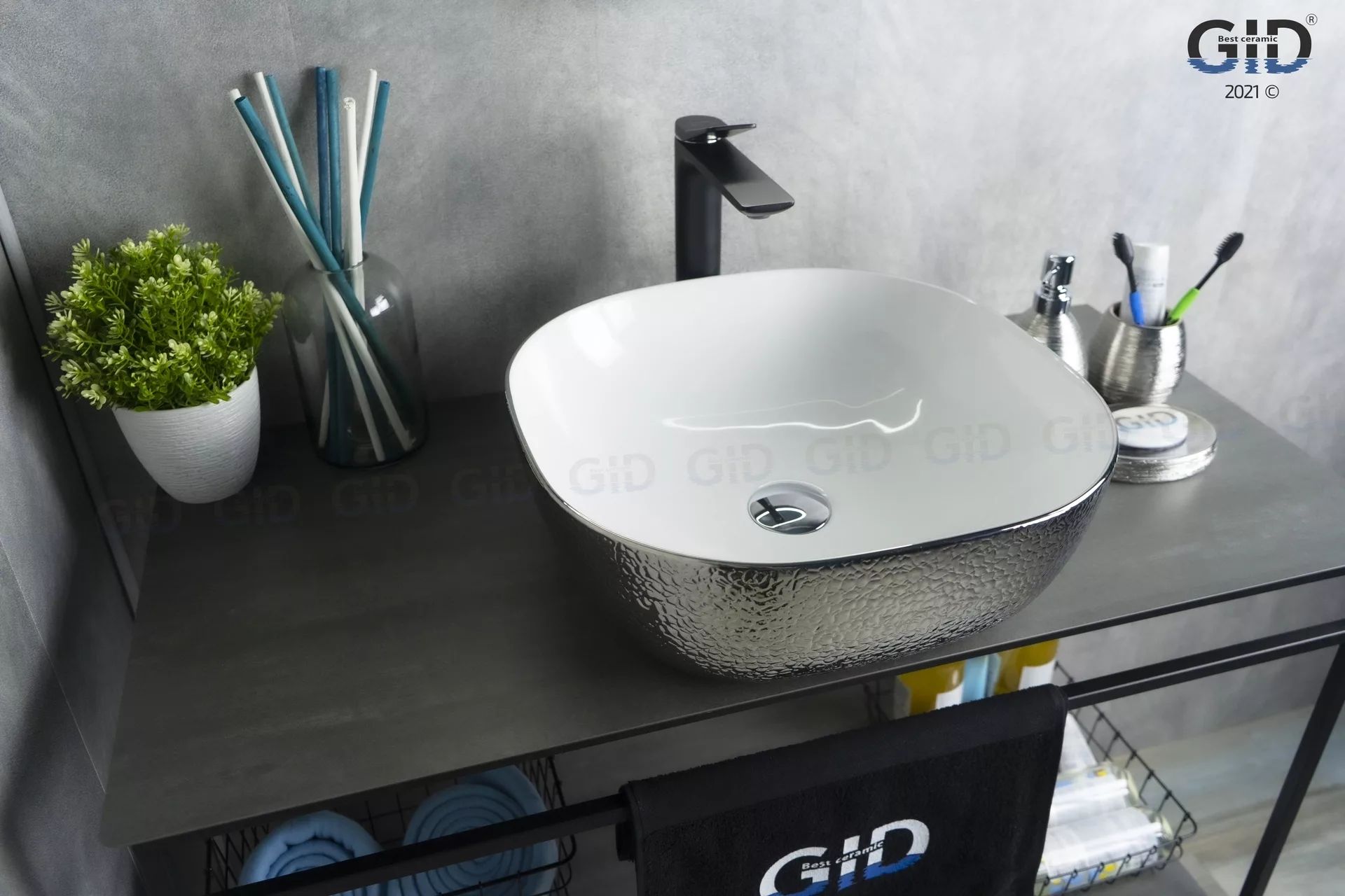 Умывальник Gid D1301H021 42.5x42.5, 53302