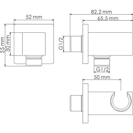 Подключение шланга WasserKRAFT, A125