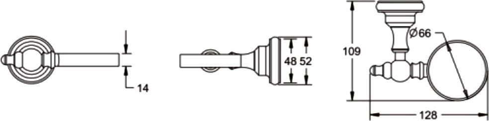 Мыльница стеклянная Rose, RG1103