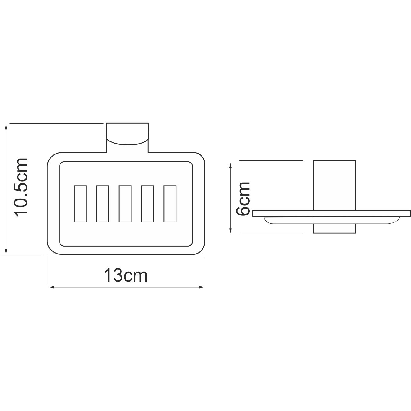 Мыльница решетка WasserKRAFT Exter, K-5269