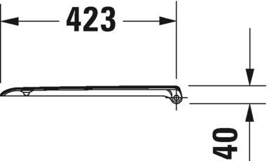 Унитаз подвесной с сиденьем Duravit D-Code, 45350900A1