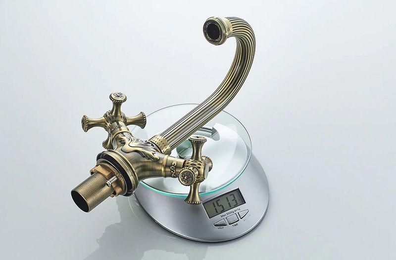 Смеситель для умывальника бронза Ledeme L1191C