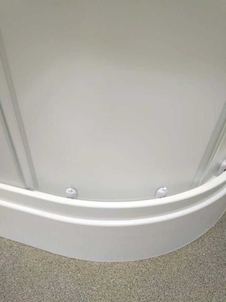 Полукруглый душевой уголок Метакам Universal (матовое стекло)