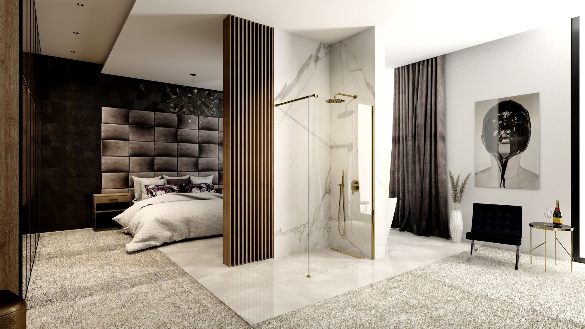 Перегородка Rea Aero N Gold