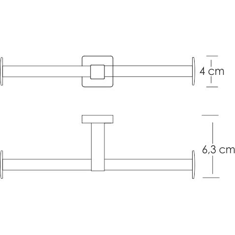 Держатель туалетной бумаги двойной WasserKRAFT Lippe, K-6596D