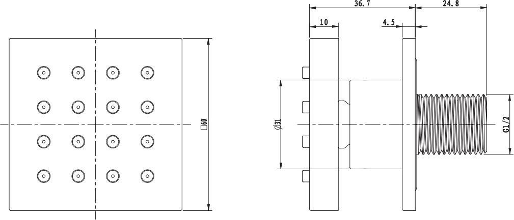 Форсунка боковая Omnires, J09CR
