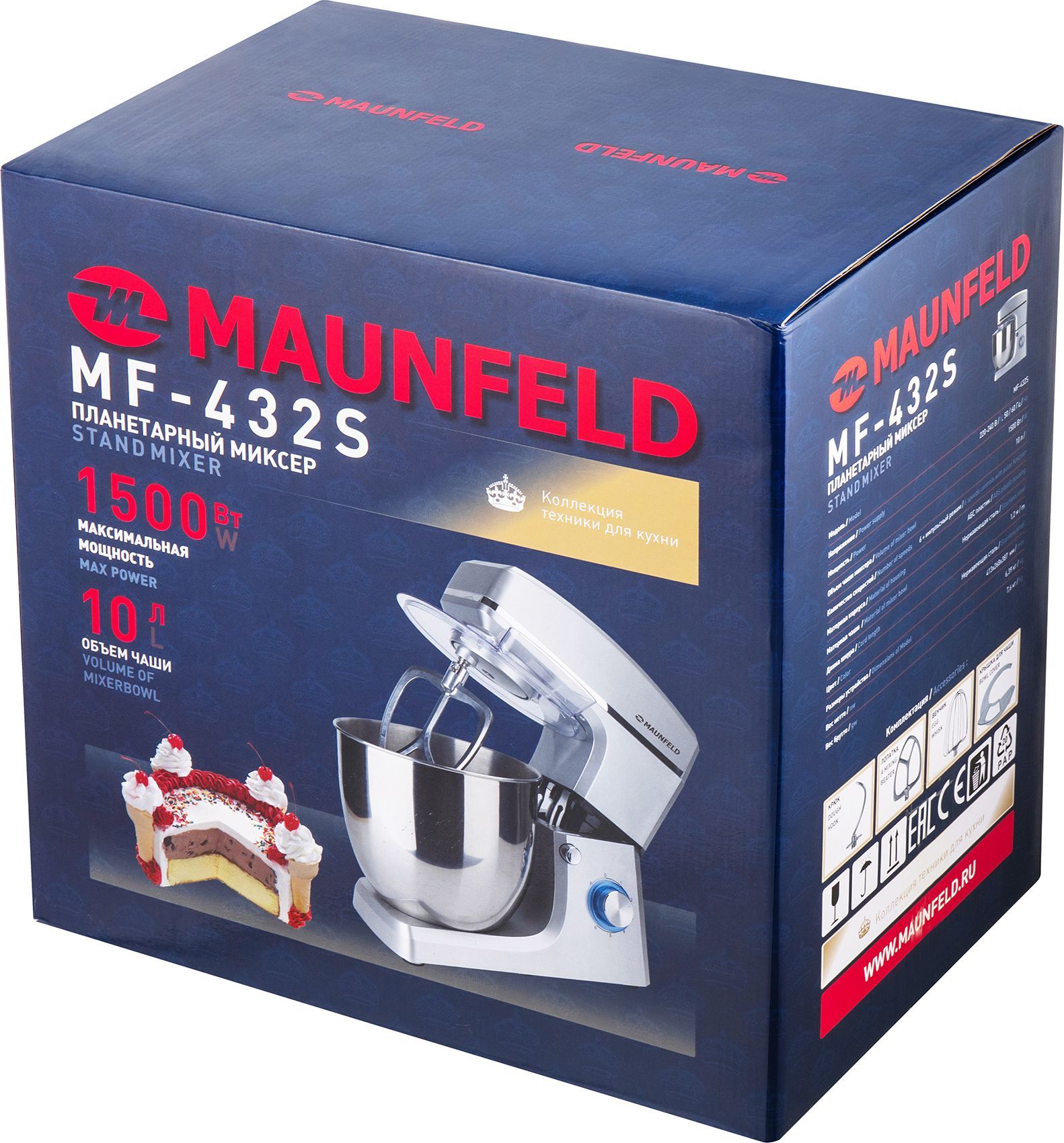 Миксер планетарный Maunfeld MF-432S