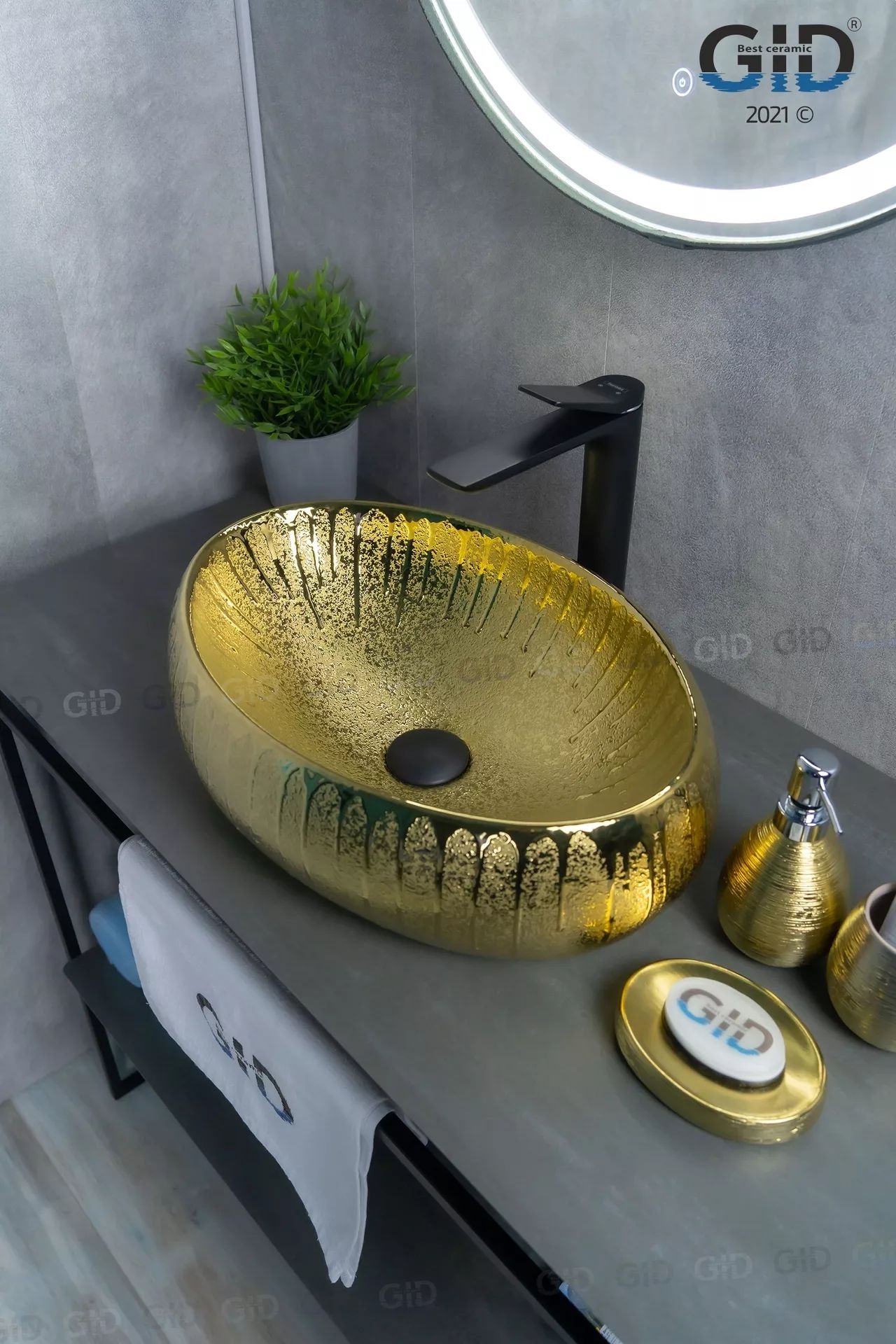 Умывальник Gid 9030G 48x34, 52234