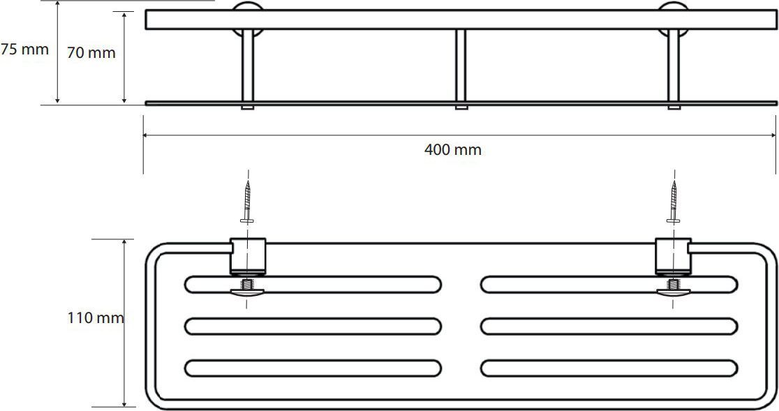 Мыльница прямоугольная Bemeta Cytro, 146208062