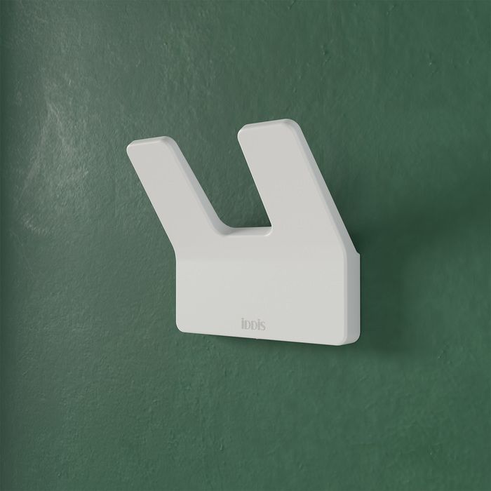 Крючок двойной, сплав металлов, Slide, белый матовый, Iddis Slide, SLIWT20i41