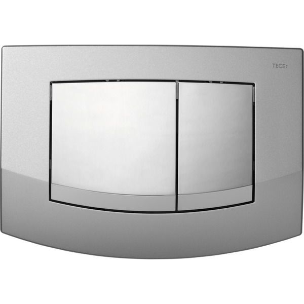 Кнопка смыва унитаза TECEambia, хром матовый, хром глянцевый, двойная, 9240253