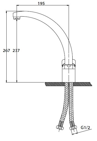 Смеситель для кухни Kaiser County, 55244-6