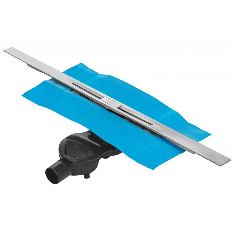 Трап желоб Berges Simpel 800 хром матовый горизонтальный, 090112