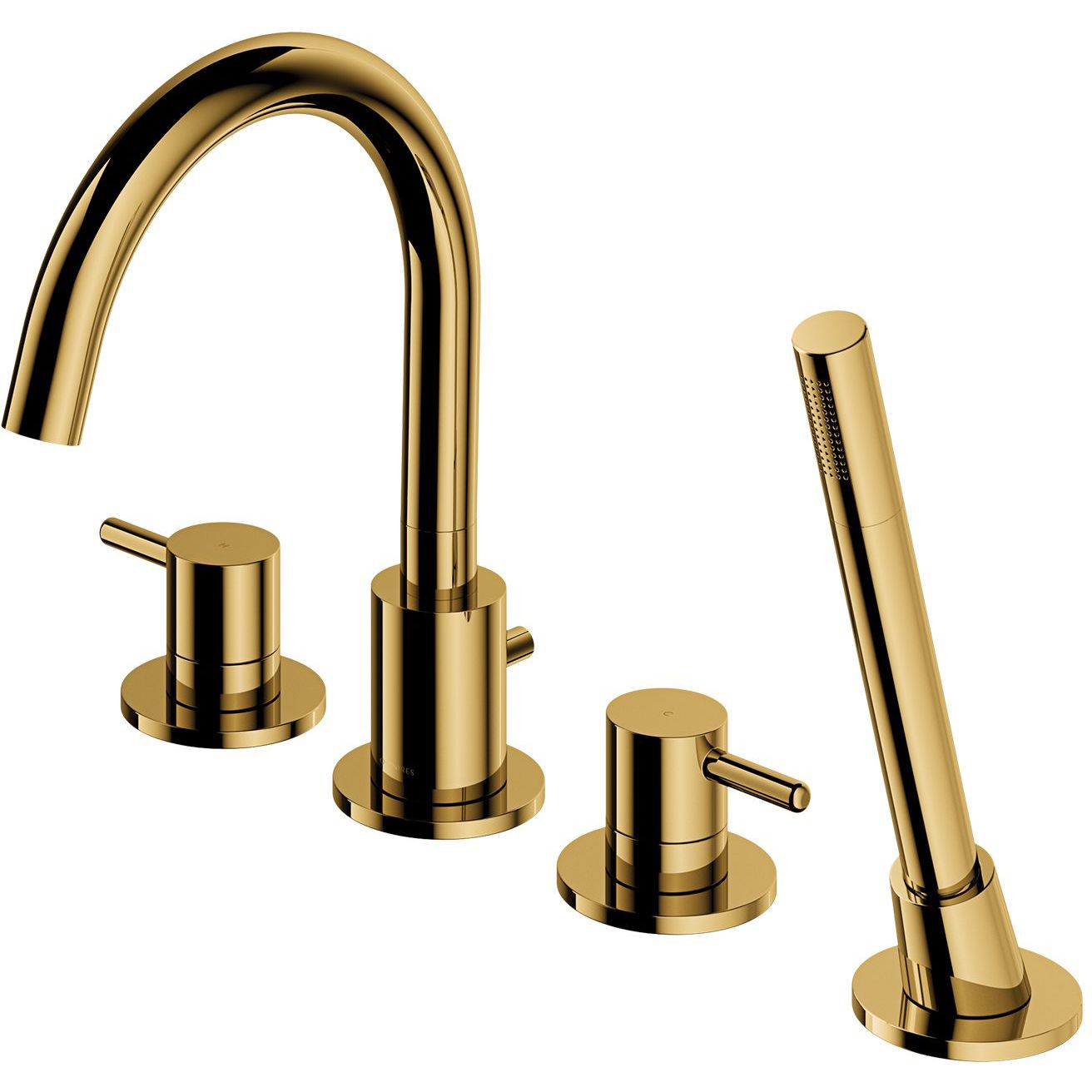 Смеситель для ванны на 4 отверстия Omnires Y, Y1232GL