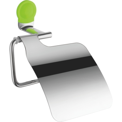 Держатель туалетной бумаги с крышкой (зеленый) Ledeme L30103P