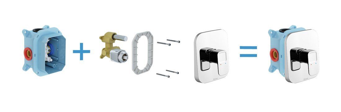 Смеситель скрытого монтажа Ravak 10° TD 066.00 для R-Box, X070071