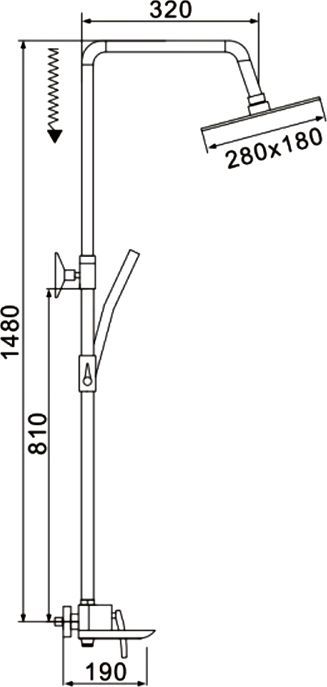 Душевая система Rose, R2736F