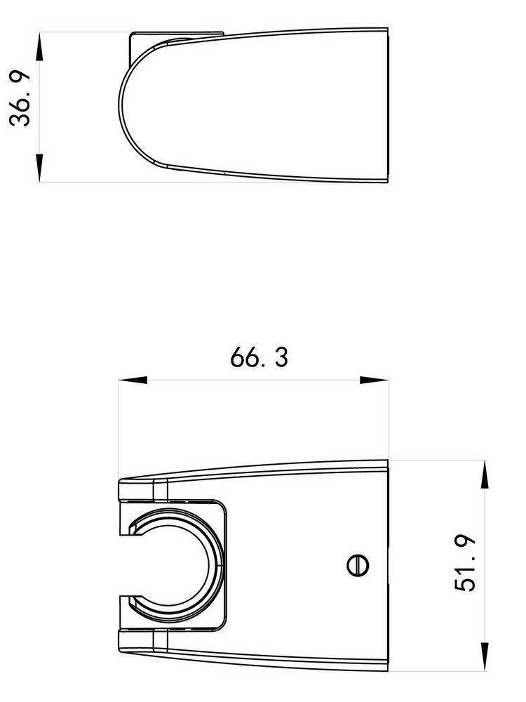 Держатель для душевой лейки Bravat P7591CP