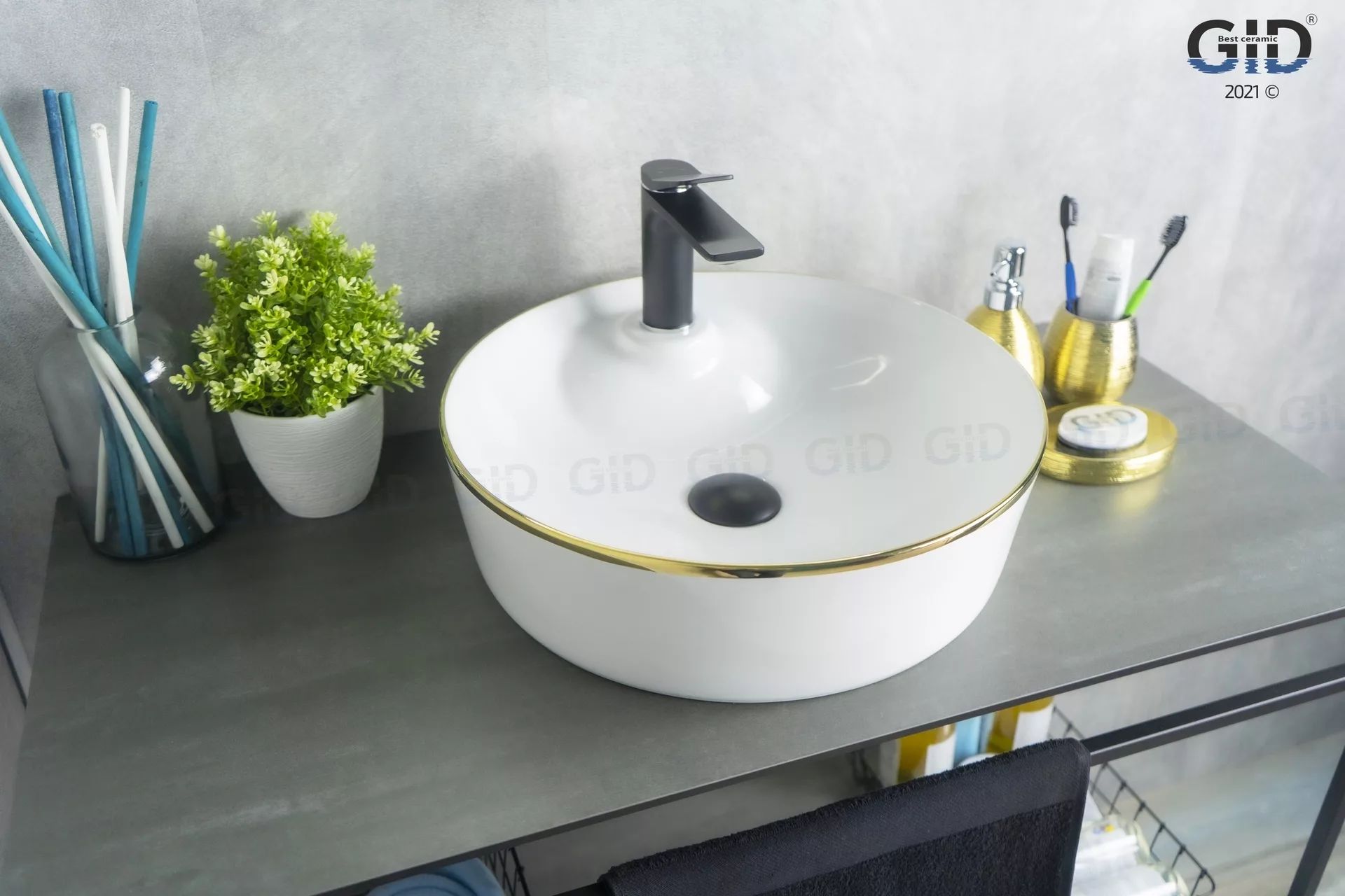 Умывальник Gid D1306H011 44x44, 53314