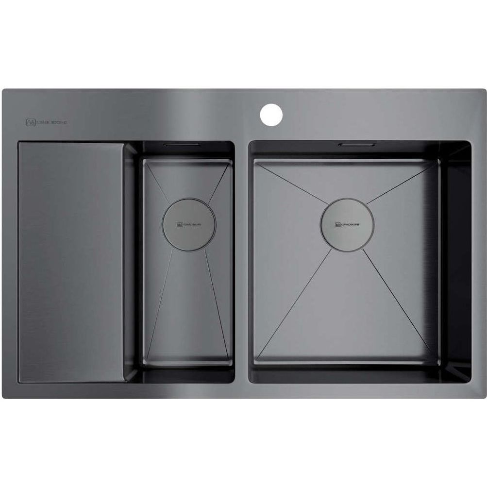 Мойка Omoikiri Akisame 78-2-GM-R, 4973102