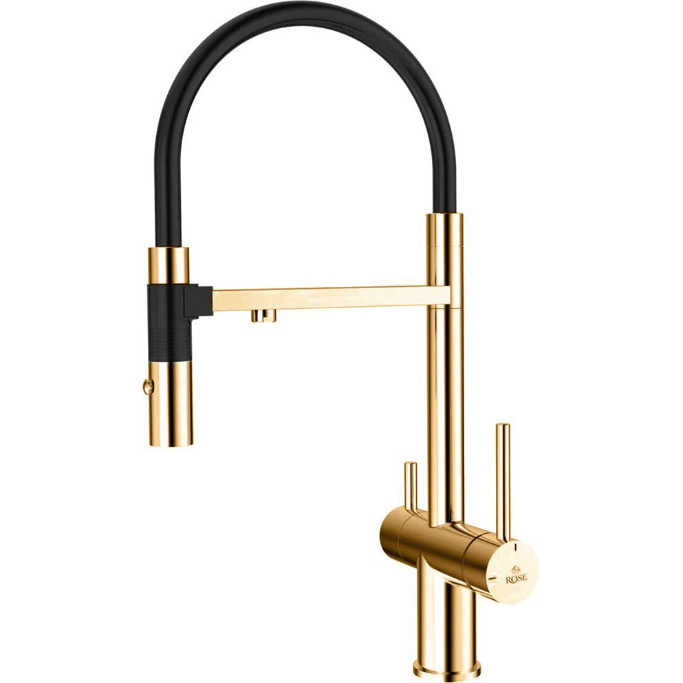 Смеситель для кухни с гибким изливом и магнитом под фильтр Rose, R958E