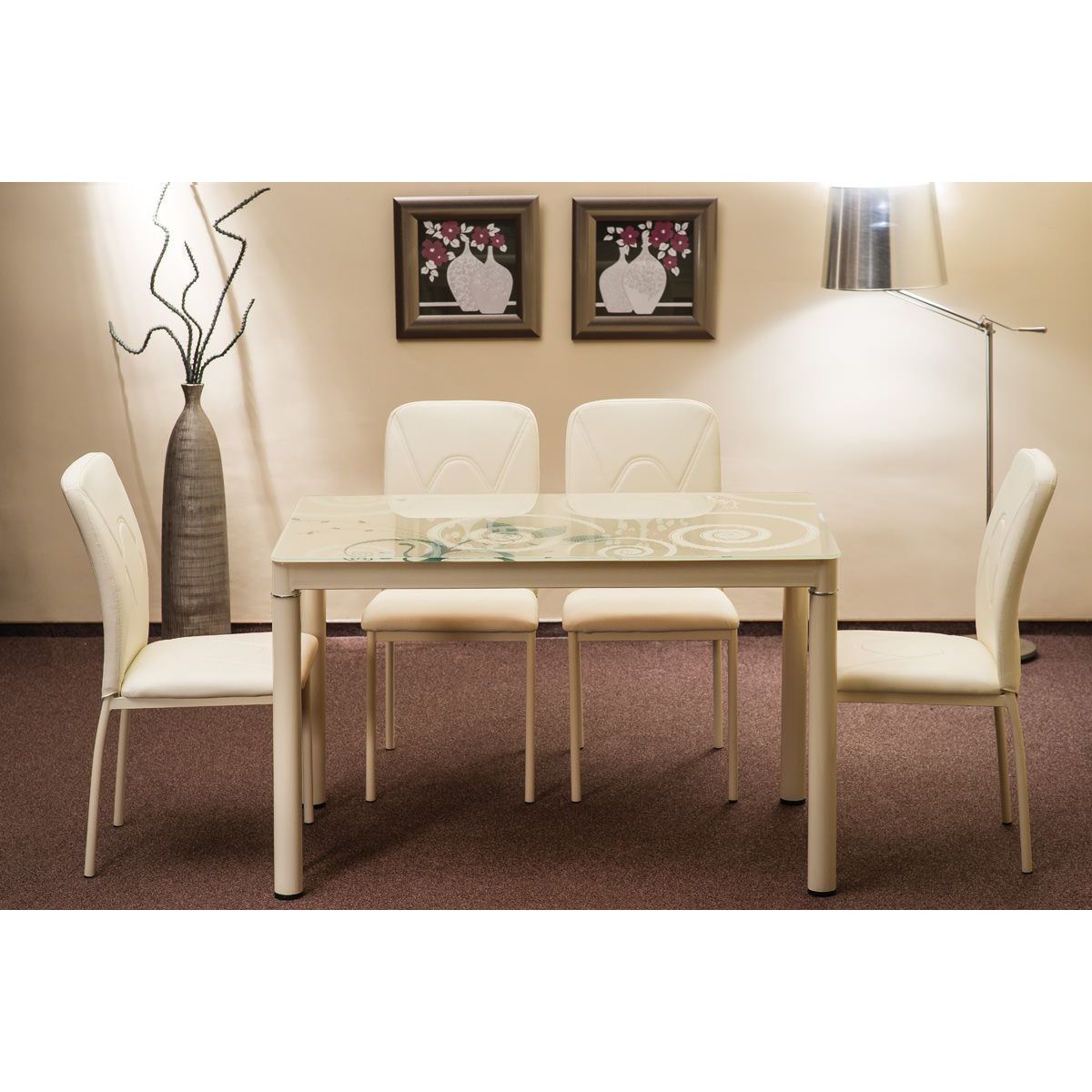 Стол обеденный Signal Damar кремовый 100, DAMARK