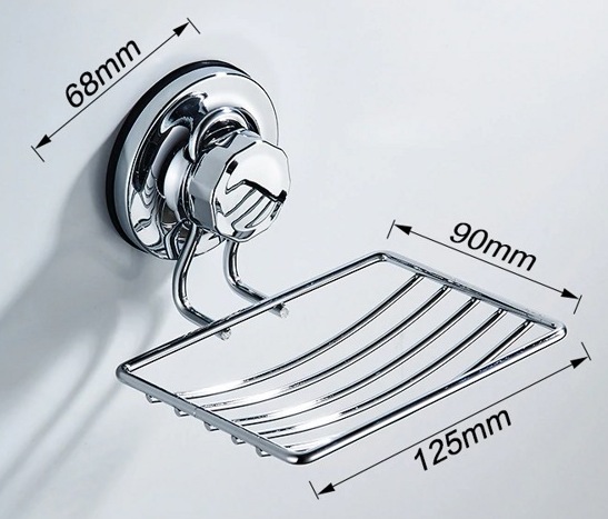 Мыльница металлическая на присосках Ledeme L3702-1