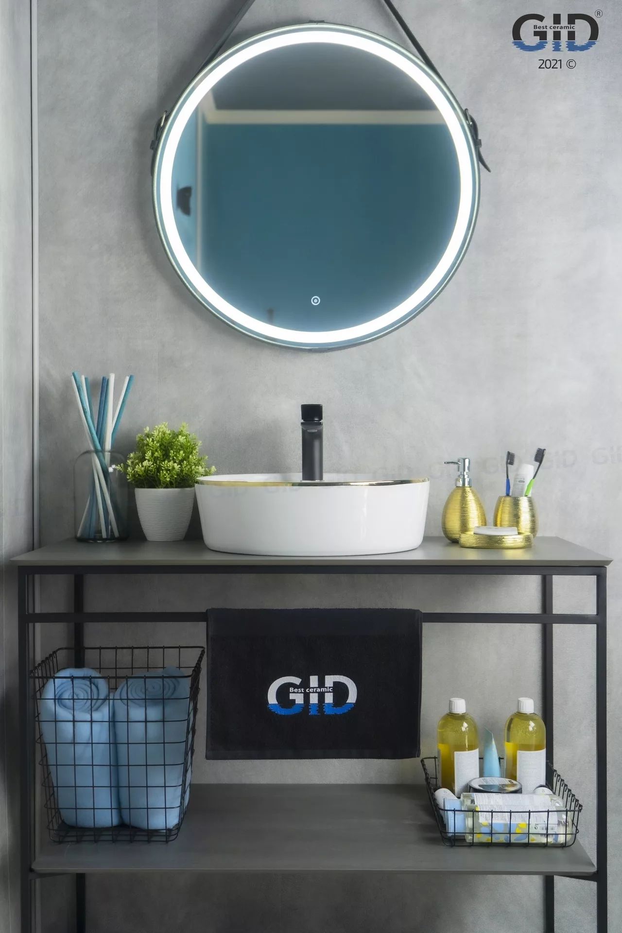 Умывальник Gid D1306H011 44x44, 53314