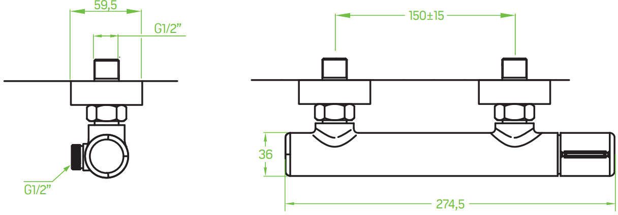 Смеситель для душа Laveo Pretto черный, BAO_740D