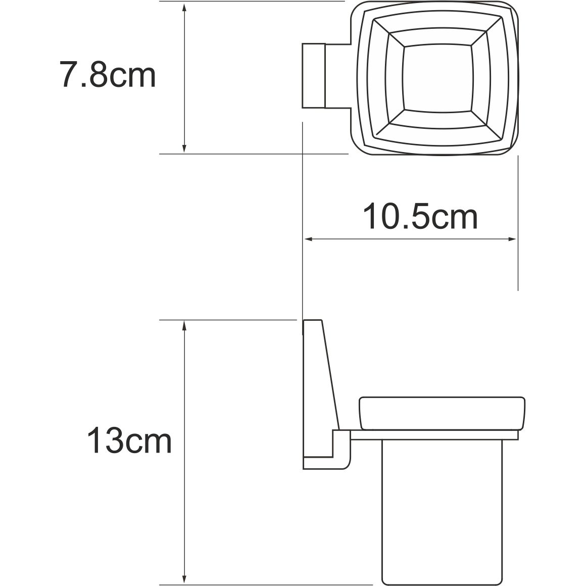 Подстаканник одинарный WasserKRAFT Lopau, K-6028