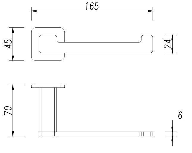Держатель для туалетной бумаги Omnires Nelson, NL80510BL