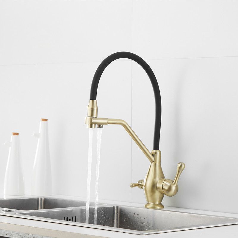 Смеситель для кухни с гибким изливом под фильтр Rose, R858Q