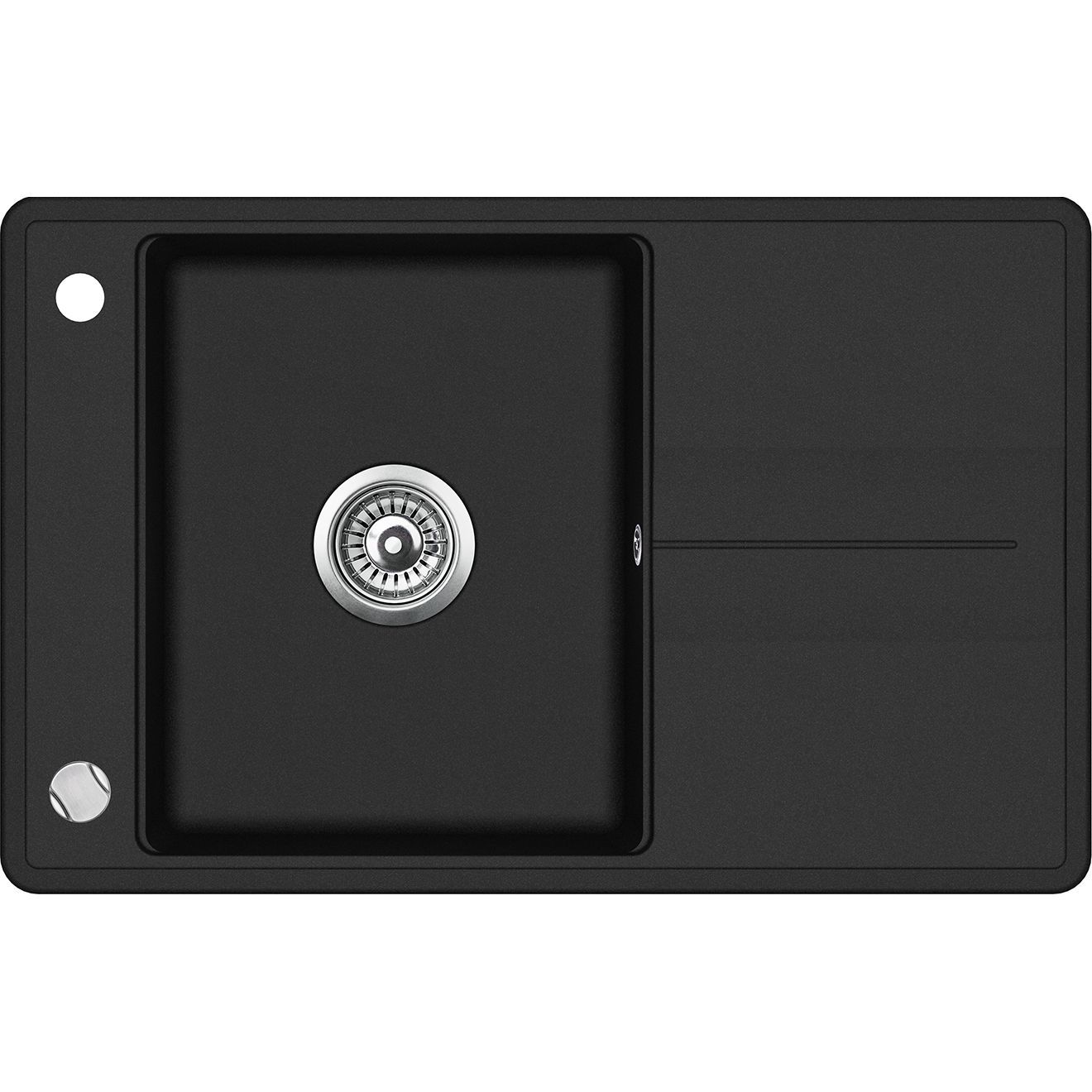 Мойка AquaSanita Bella SQB 101 601 AW black metallic