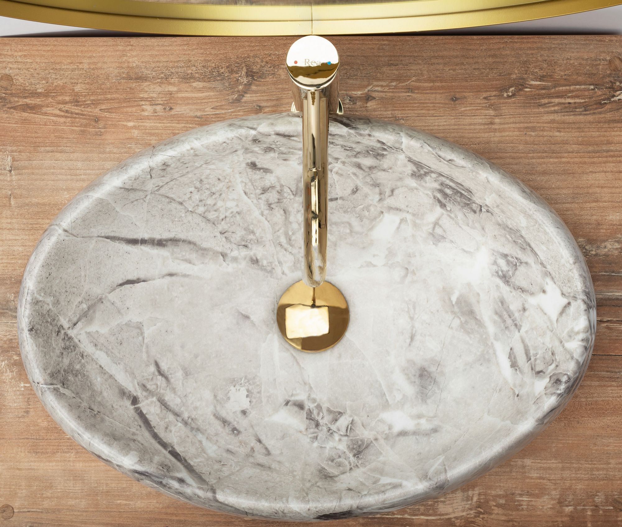 Умывальник Rea Linda Stone 48.5x34, REA-U1020