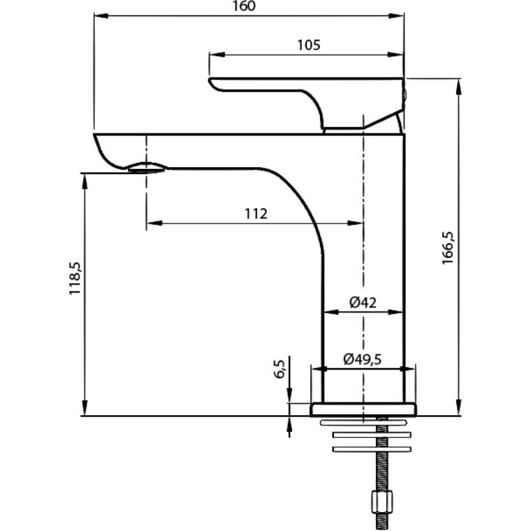 Смеситель для раковины Ahti Sipoo White, SB201101