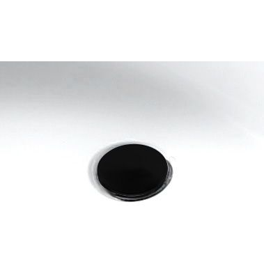 Черная крышка слива для ванны Abber, AB0003