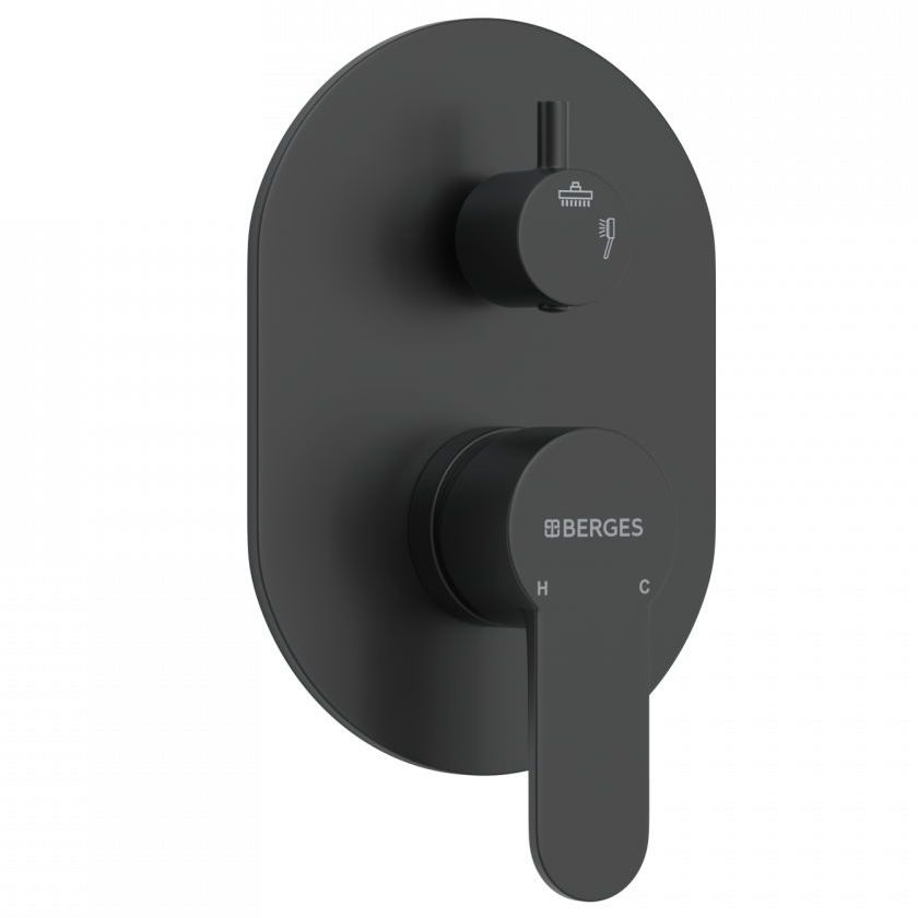 Душевой комплект Berges Nardis 3R Black, 071008