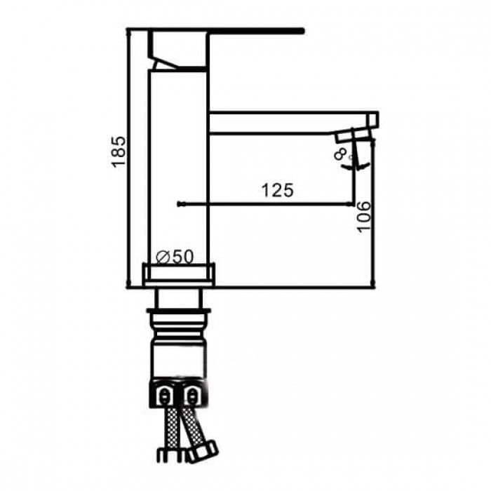 Смеситель для раковины Frap F10802