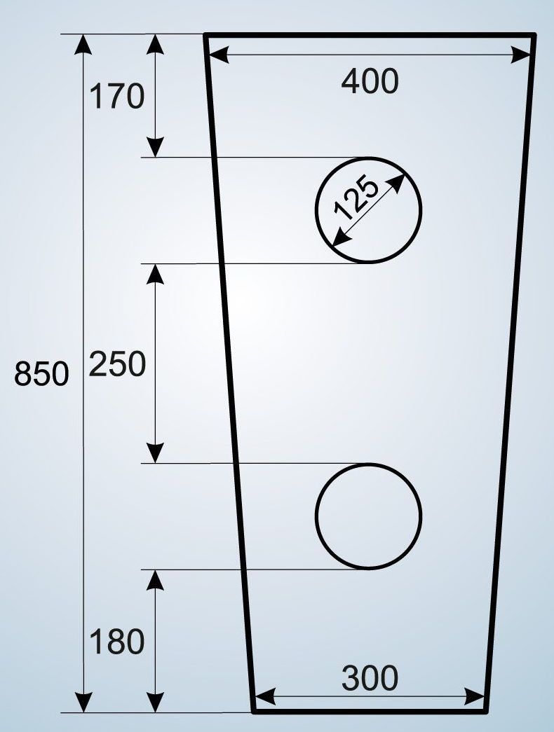 Умывальник Gid NB130BG 40x40, 81110