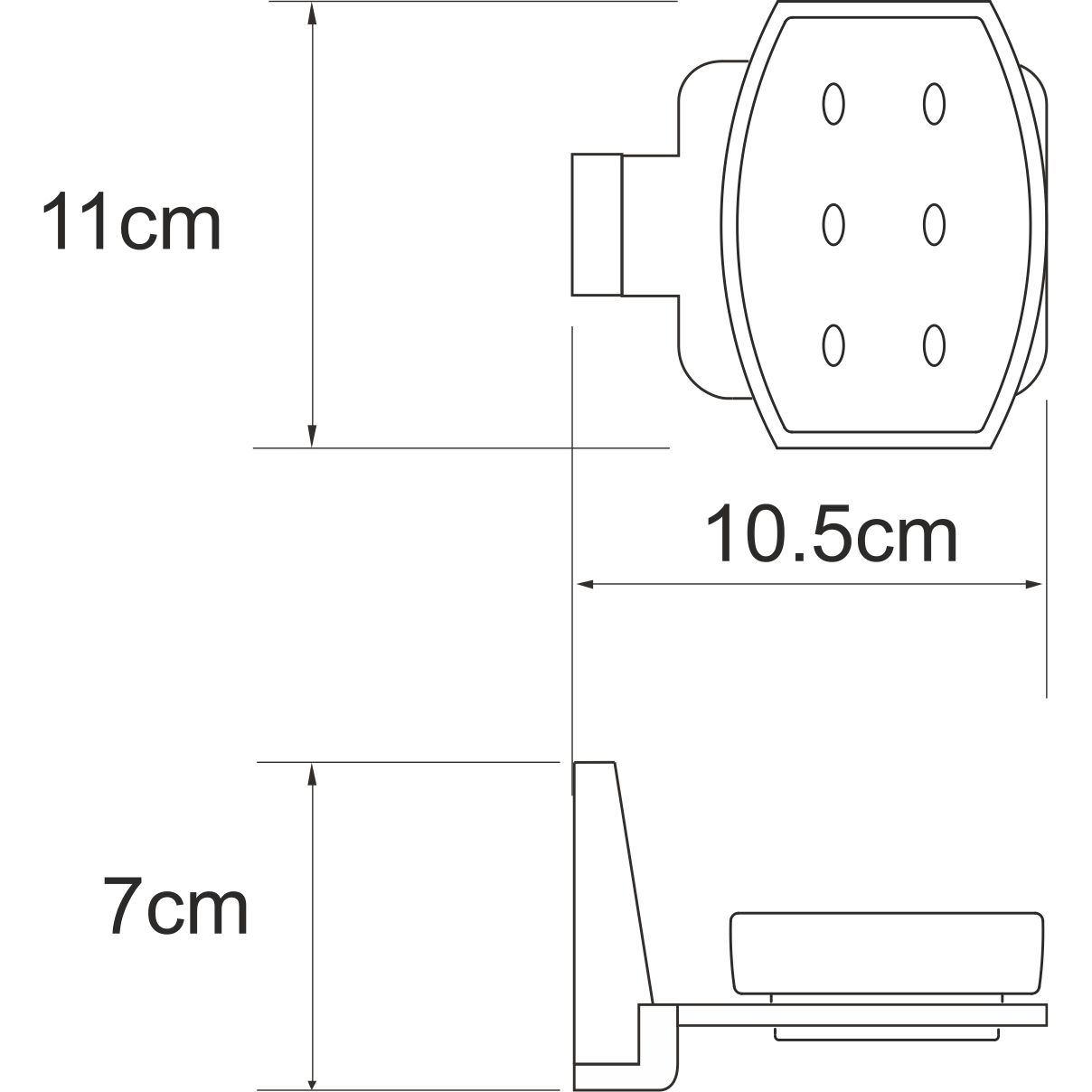 Мыльница WasserKRAFT Lopau, K-6029