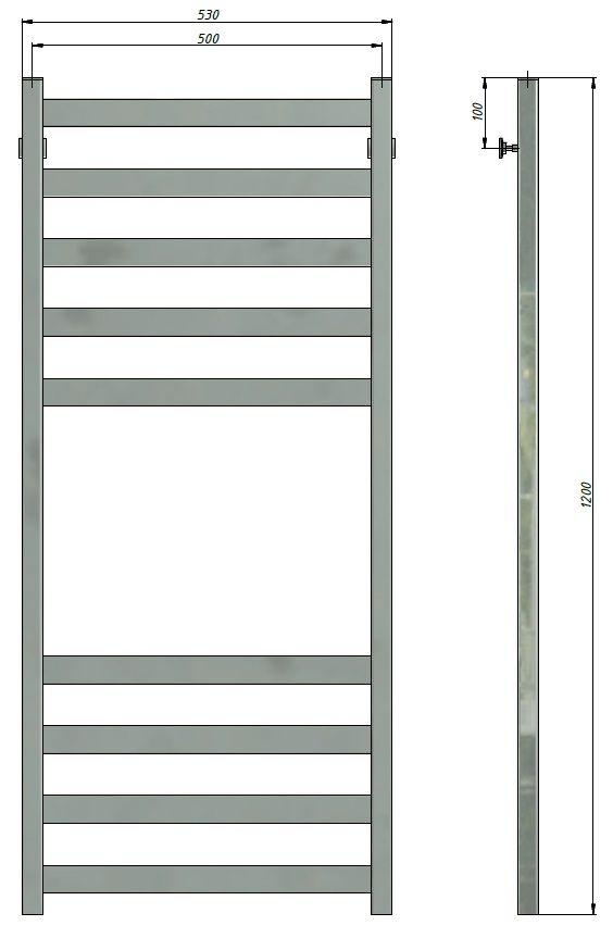 Полотенцесушитель Stinox Verona 50x120
