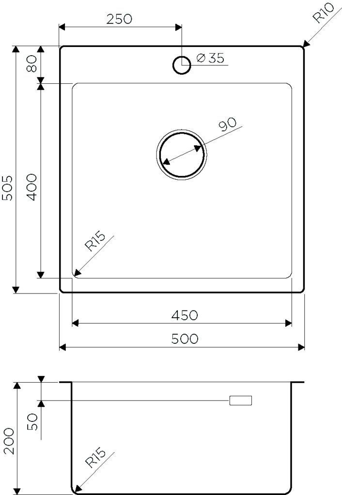 Мойка Omoikiri Amadare 50-IN, 4993766