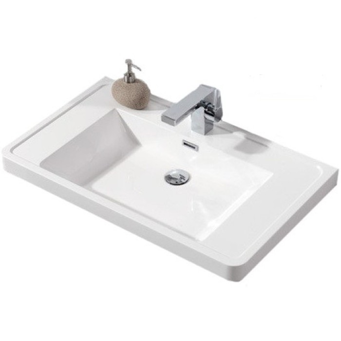 Раковина из искусственного мрамора Belbagno Ancona 80x48, EA-800-LVB