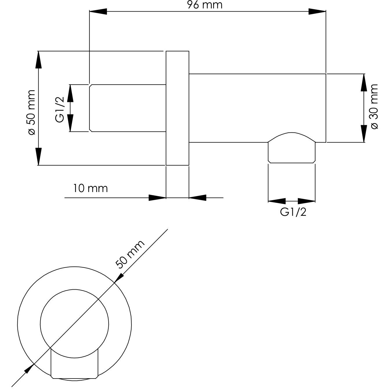 Подключение шланга WasserKRAFT, A082