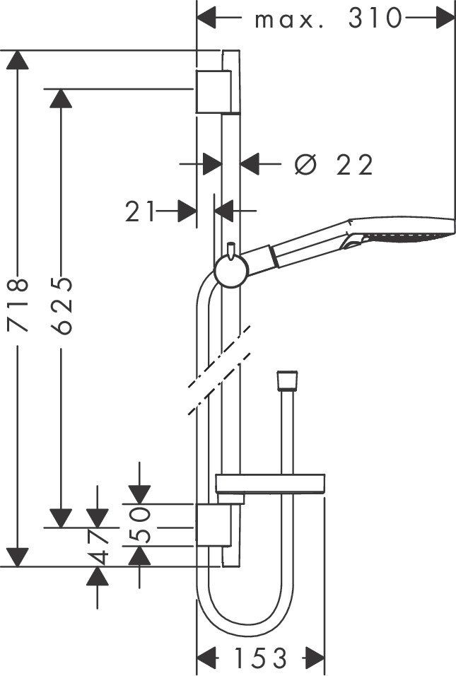 Душевой набор Hansgrohe Raindance Select S 120, 26630400