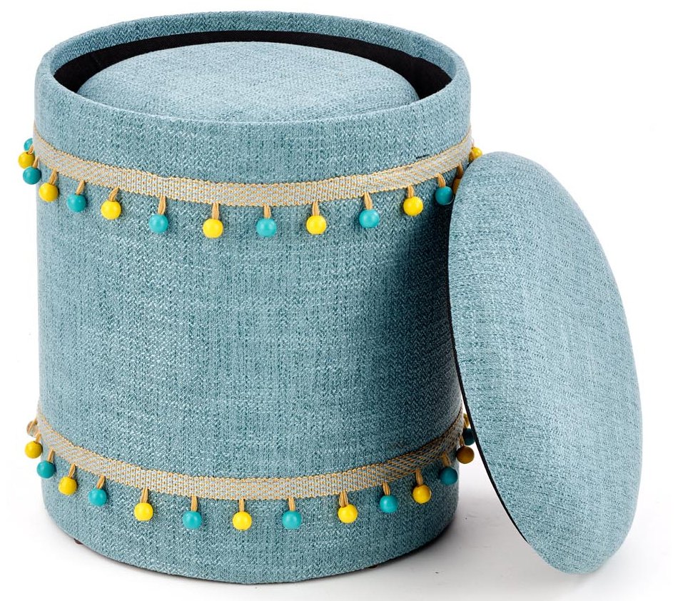 Комплект Halmar Grado (2 пуфа) светло-синий, V-CH-GRADO-PUFA-J.NIEBIESKI