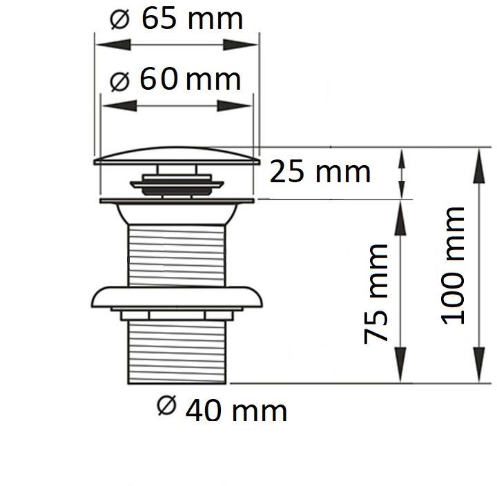 Донный клапан CeramaLux, RD002